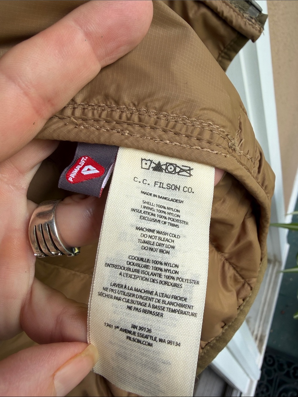 FILSON Ultralight Primaloft Jacket. Size M - Picture 9 of 12